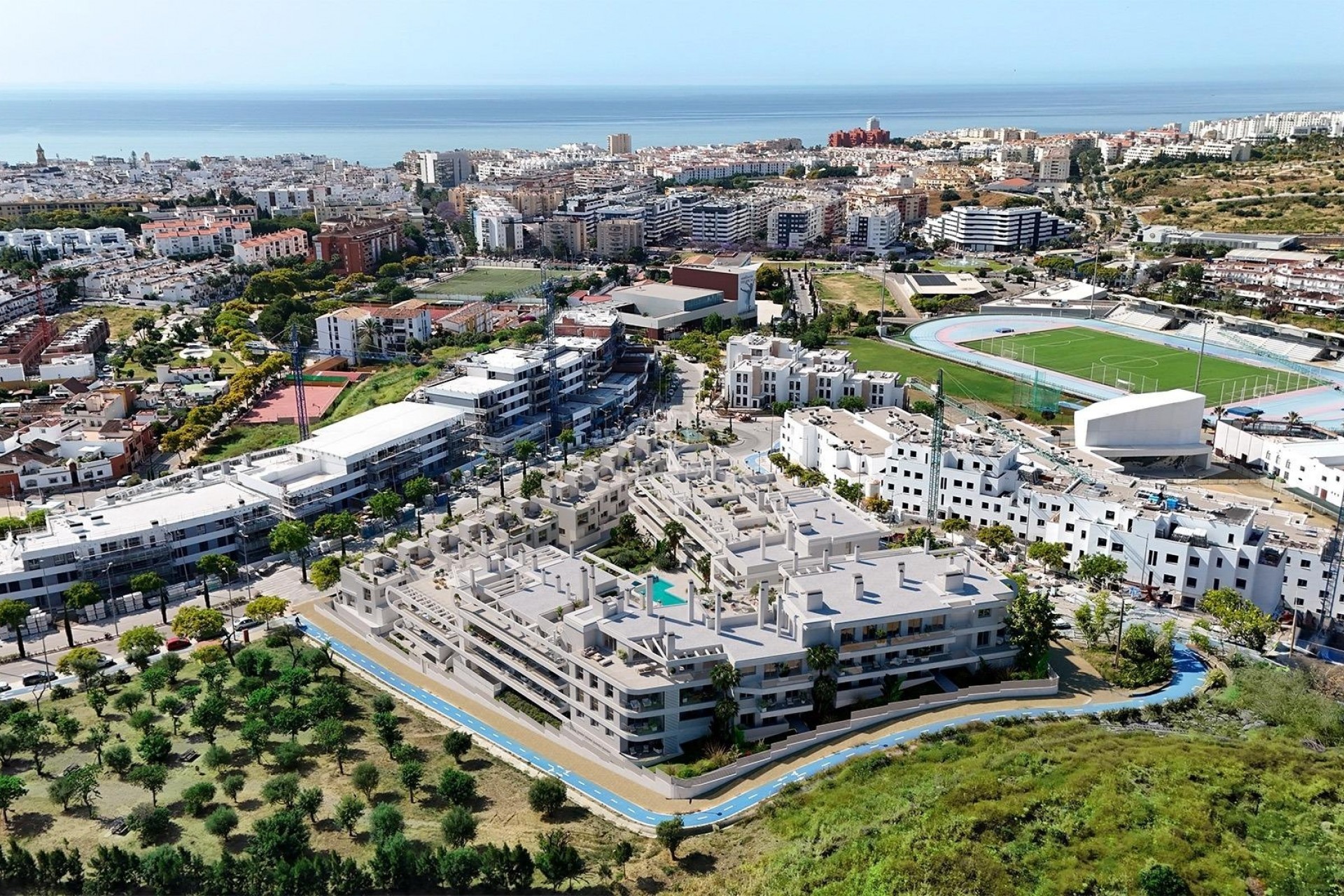 Nowa konstrukcja · Daszek · Estepona · Polideportivo