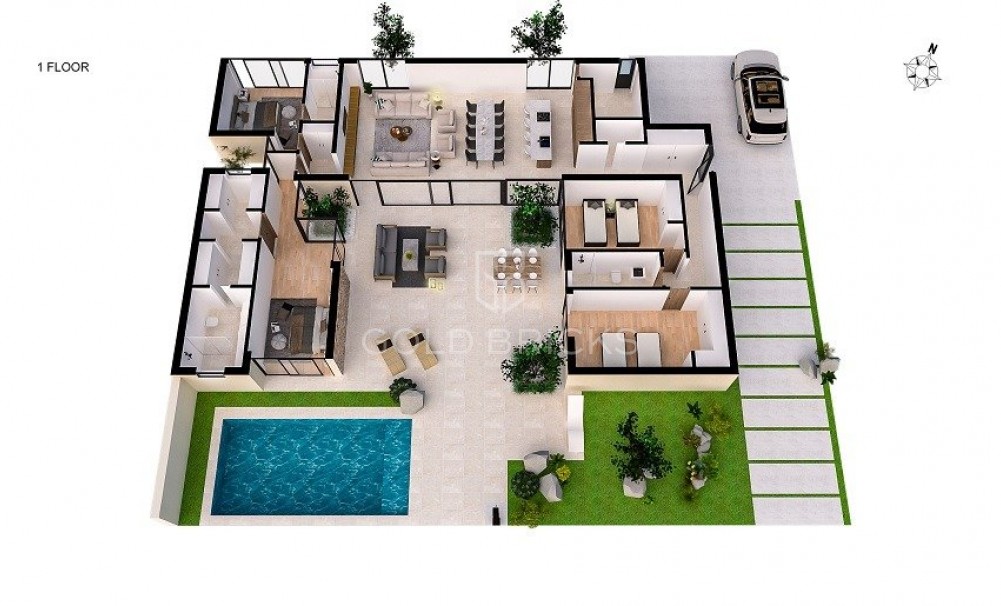 Nybyggnation · Villa · BAÑOS Y MENDIGO · Altaona Golf