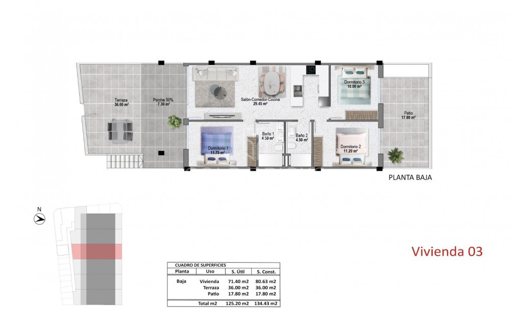 New Build · Bungalow · Pilar de la Horadada · pueblo