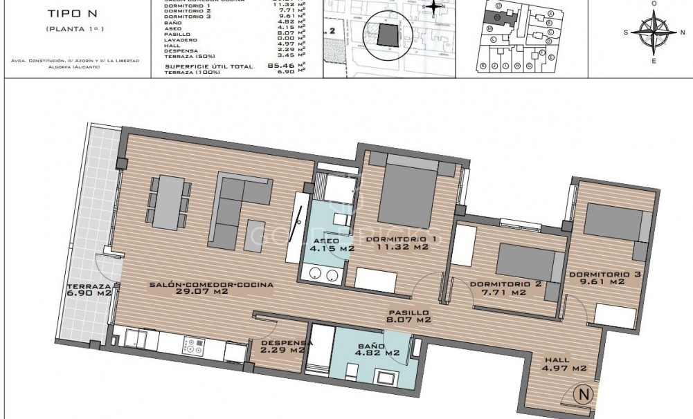 New Build · Apartment · Algorfa · Pueblo