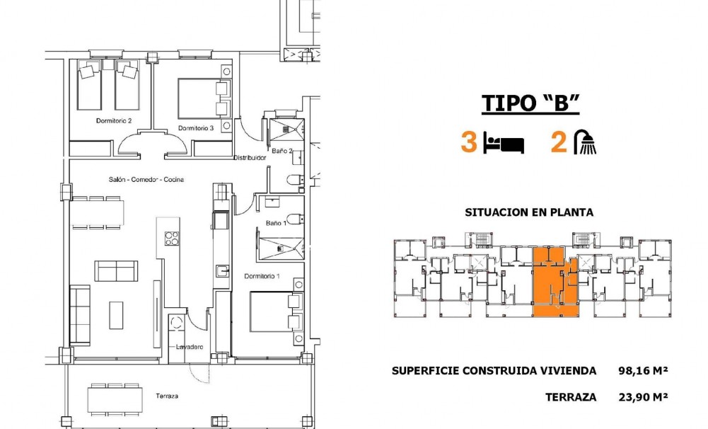 New Build · Apartment · San Miguel de Salinas · Pueblo