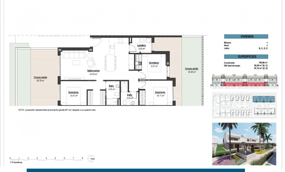 Nybyggnation · Bungalow · Los Alcazares · Serena Golf