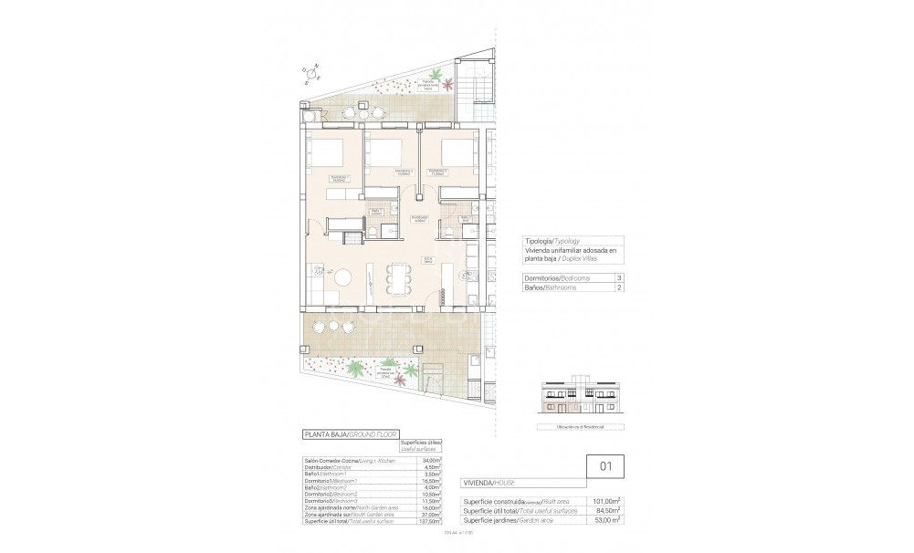 New Build · Bungalow · Hondón de las Nieves · El Salero