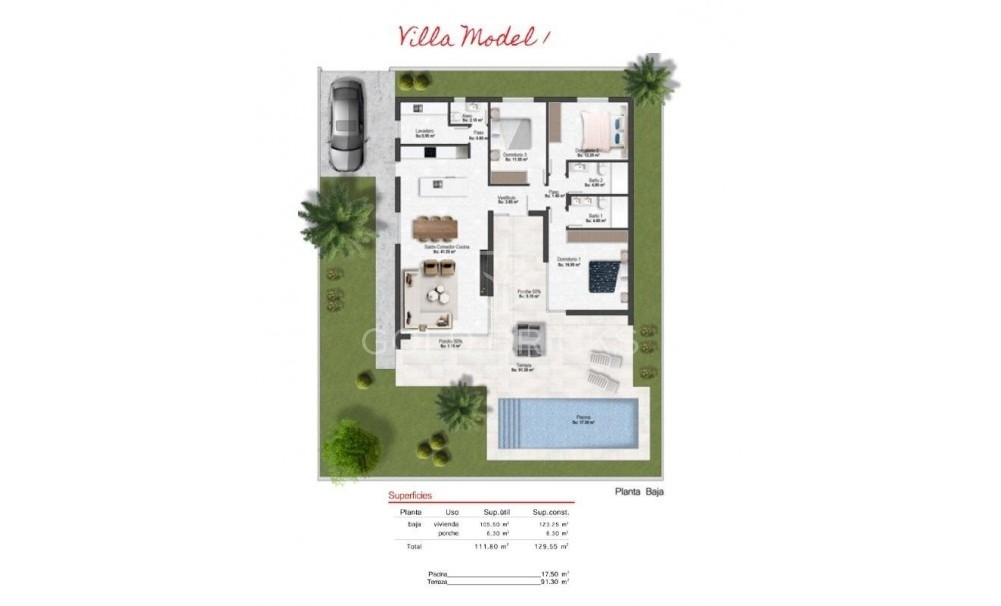 Nieuwbouw · Villa · BAÑOS Y MENDIGO · Altaona Golf