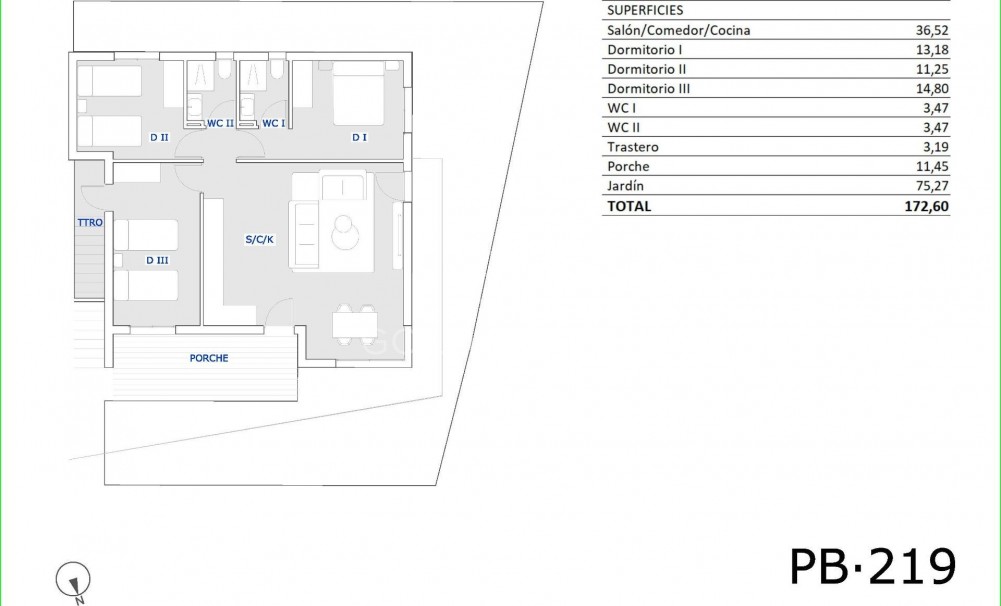 New Build · Bungalow · San Miguel de Salinas · Pueblo