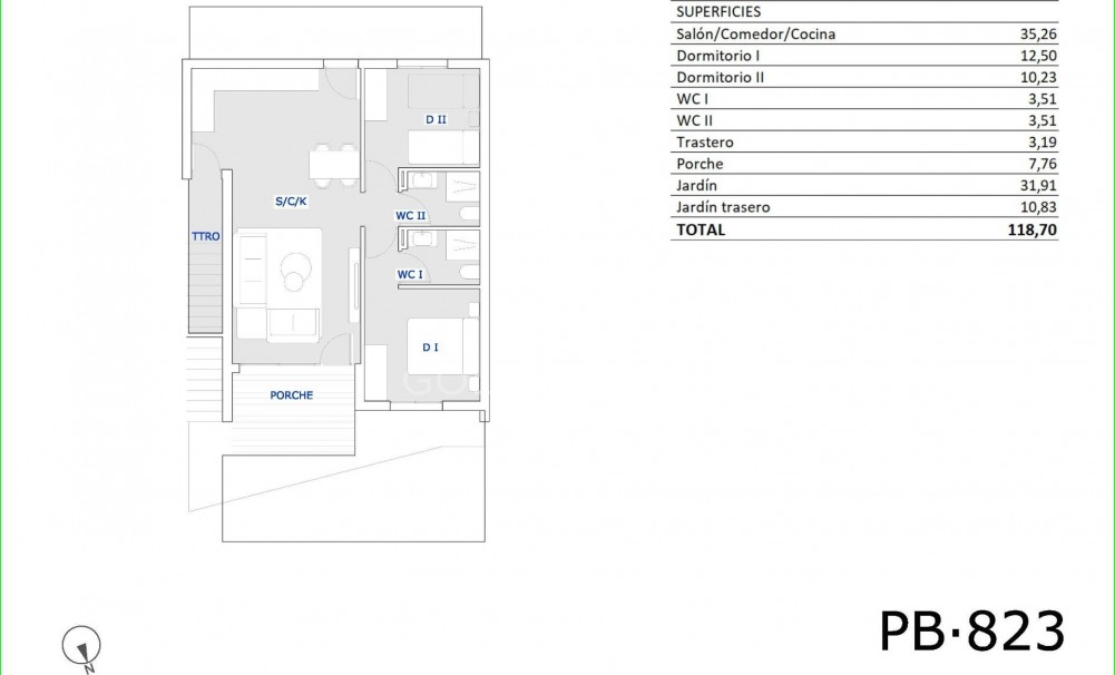 New Build · Bungalow · San Miguel de Salinas · Pueblo