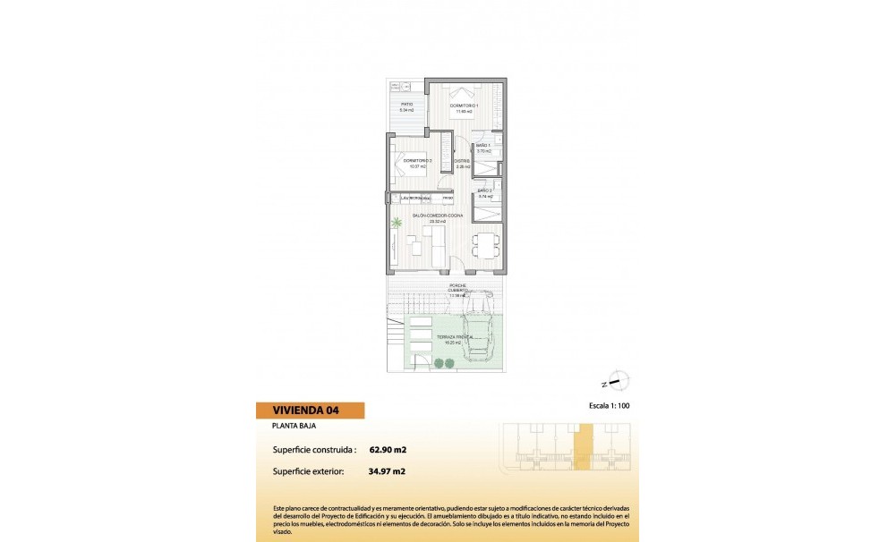 Nybyggnation · Bungalow · San Pedro del Pinatar · El salero