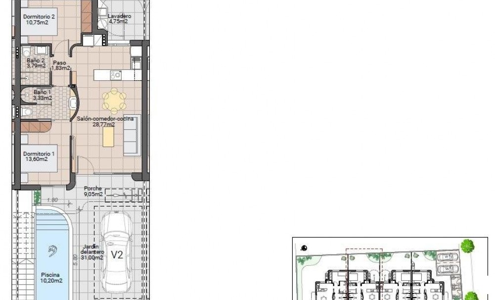New Build · Bungalow · Pilar de la Horadada · pueblo