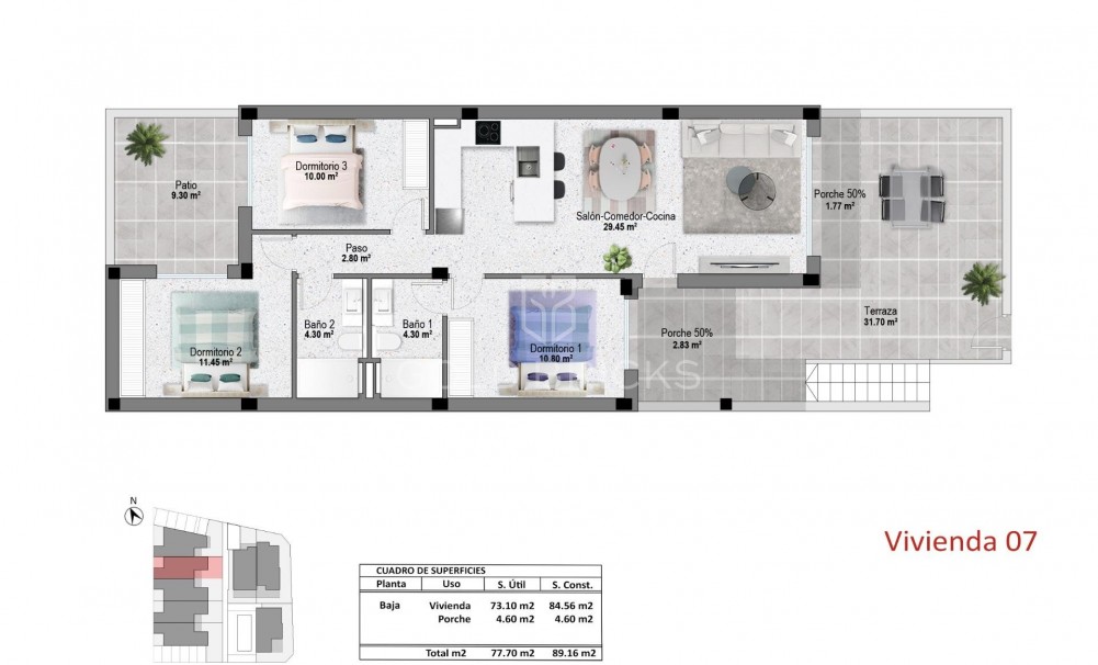 New Build · Bungalow · Pilar de la Horadada · pueblo