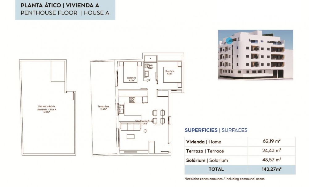 Nouvelle construction · Attique · Torrevieja · pueblo