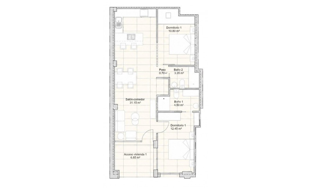 New Build · Apartment · San Javier · pueblo