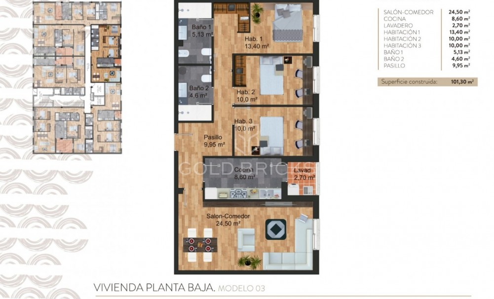 Nieuwbouw · Apartment · Torre - Pacheco · - CENTRO  -