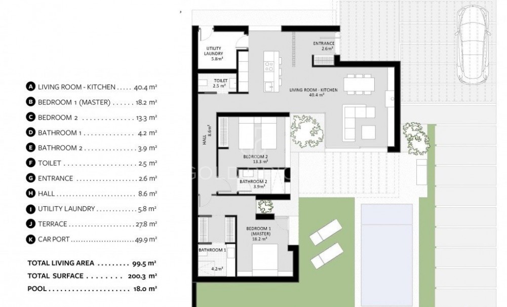 New Build · Villa · BAÑOS Y MENDIGO · Altaona golf and country village