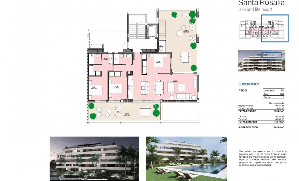 New Build · Penthouse · Torre Pacheco · Santa Rosalia Lake And Life Resort