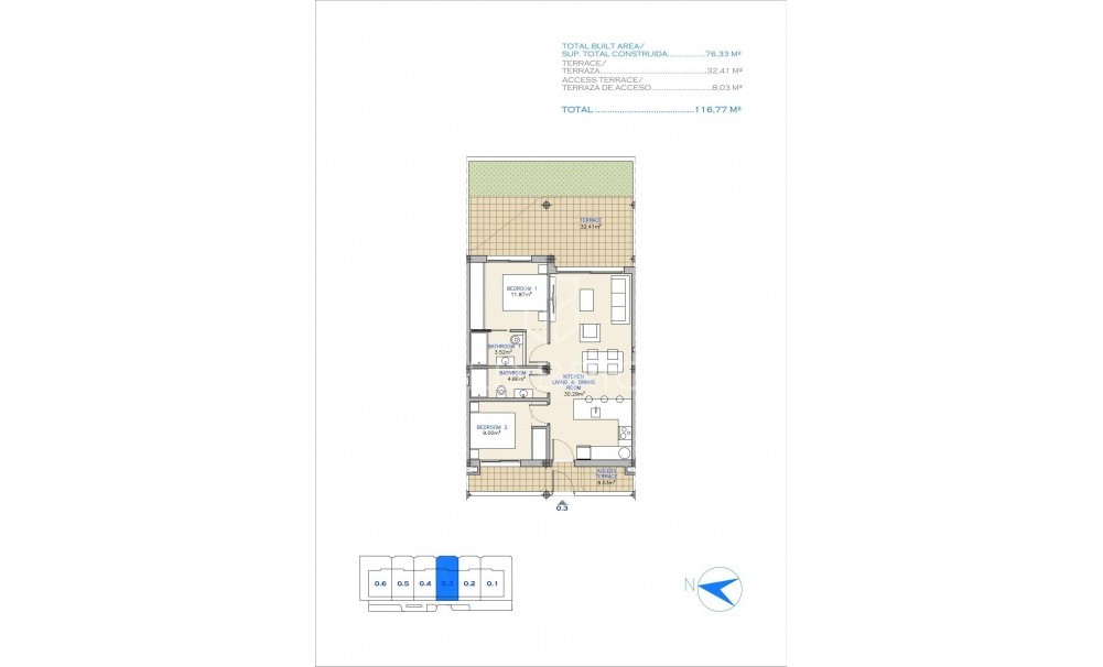 Nowa konstrukcja · Apartment · Los Alcázares · Serena Golf